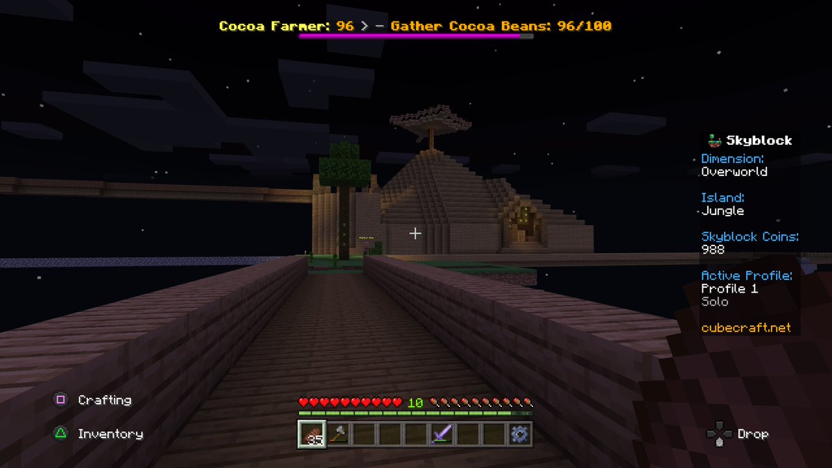 I am unjustly proud of my skyblock house #PS4share