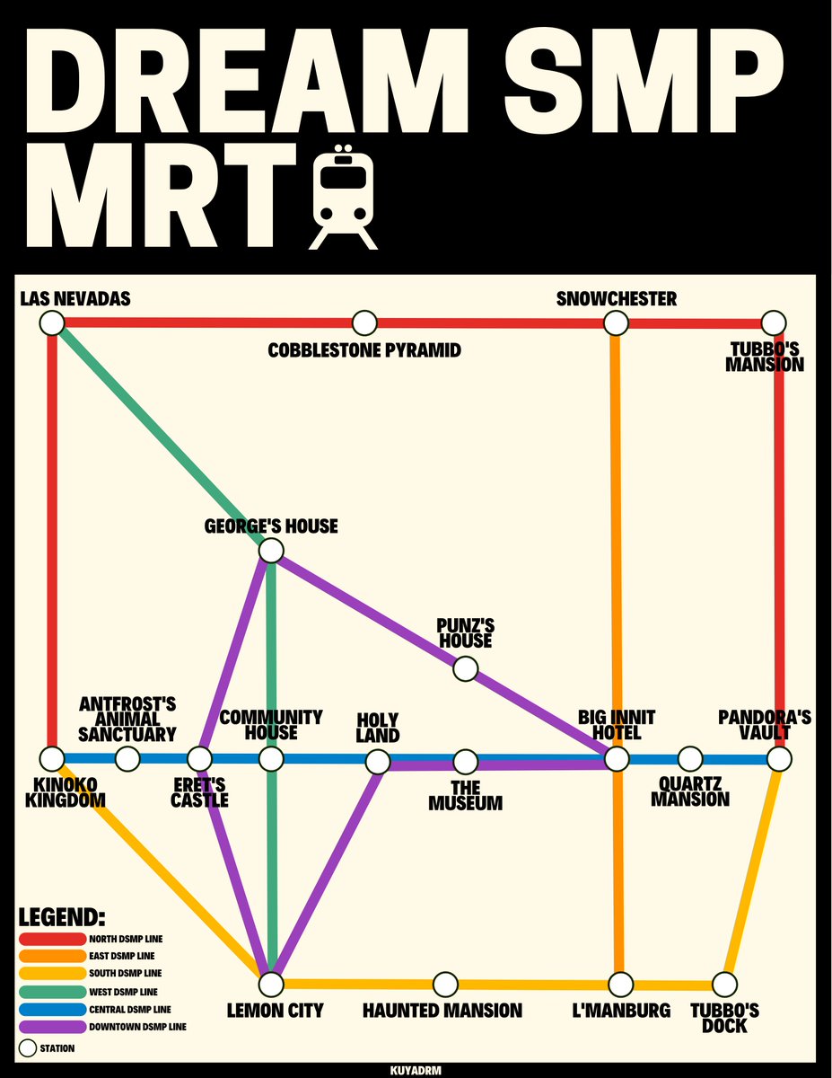 KUYADRM's tweet image. If Dream SMP has its owned Metro Rail Transit (MRT)
#DreamSMPFanArt