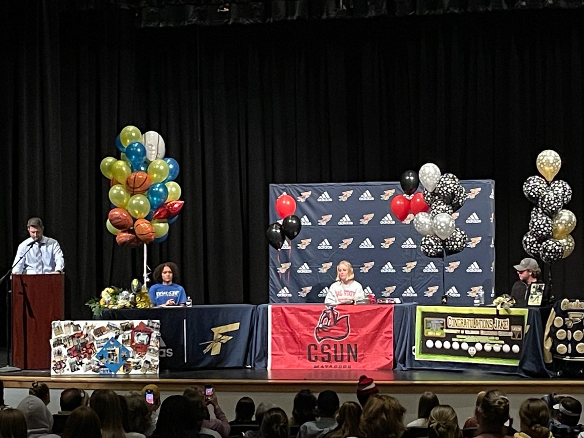 GoldenEaglesFHS's tweet photo. Today we were able to celebrate the amazing success of 3 Frederick High School student athletes. Congratulations on your college signing. Let’s go Warriors! @Frederick_HS @goSVVSD @FHSgvball @Frederick_Golf @FrederickCOgbb @Sportsland #StVrainStorm https://t.co/du203QO7HF