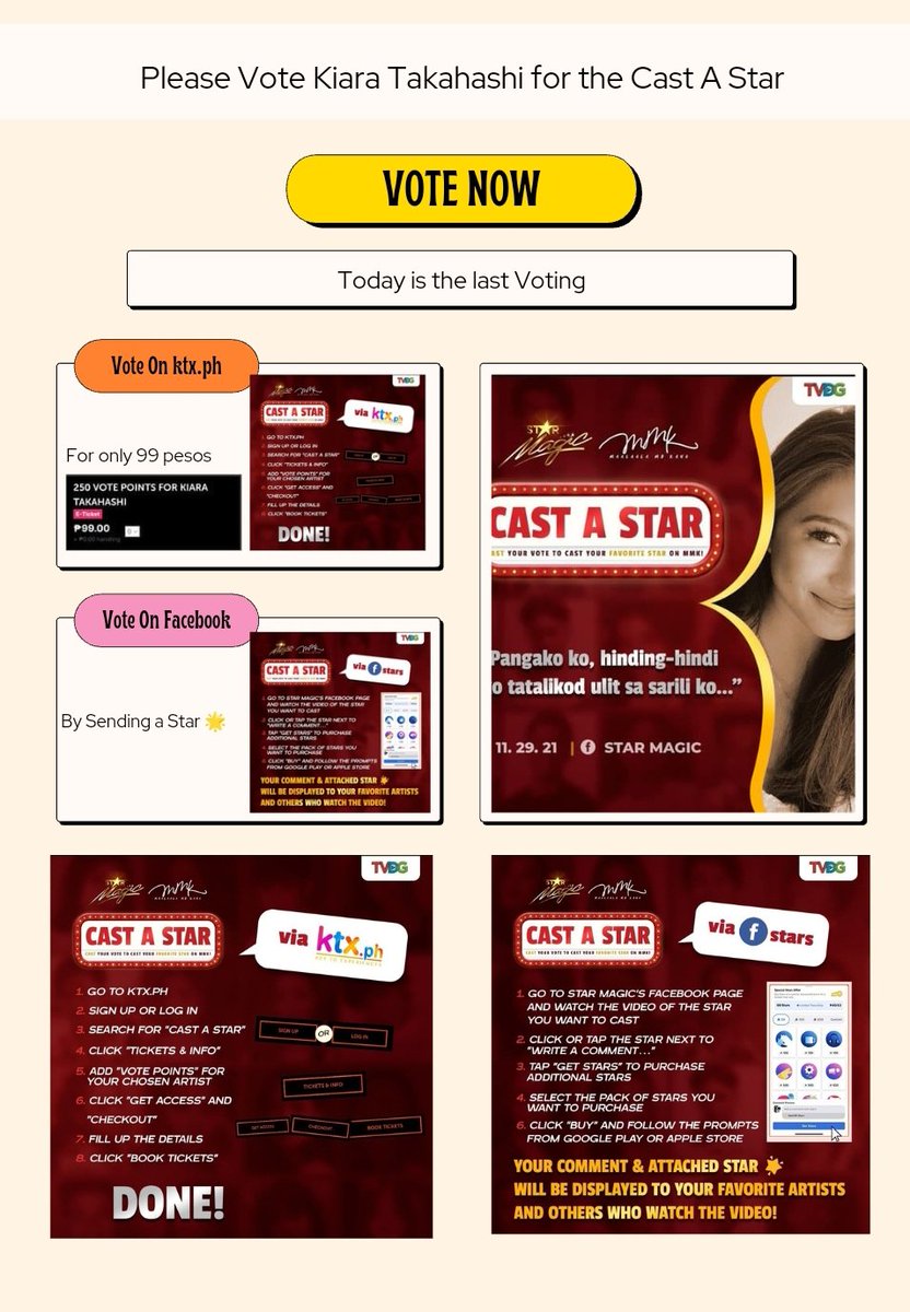 My fellow fan fandom and shipper please do vote our KIARA TAKAHASHI for MMK Cast a Star...
#solidkiara#kianos