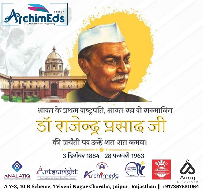 ArtswrightPR's tweet photo. Humble tributes to great freedom fighter and first President of India, Bharat Ratna Dr. #RajendraPrasad on his birth anniversary. His Gandhian principles, humility, leadership in drafting our Constitution, and contribution towards nation-building will be remembered forever. https://t.co/w3gzPr0mMJ