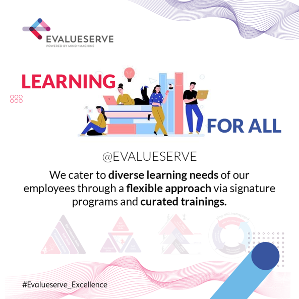 Learning and development at Evalueserve works with the context of ‘learning for all’. Our signature programs are available to employees across all levels. 
#evalueserve #learningatevaluserve #peopleskills #managerialskills