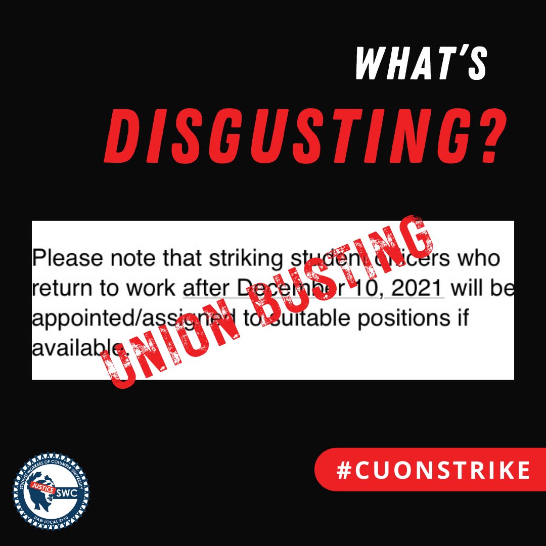 Student Workers of Columbia tweet media