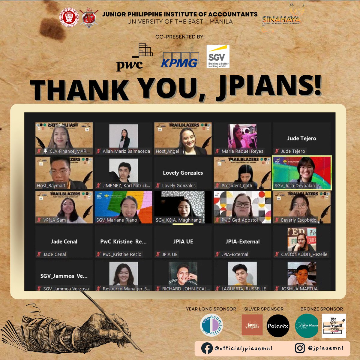 JPIAUEMNL's tweet photo. We would also like to send our deepest gratitude to our guest speakers who shared their valuable and significant knowledge. https://t.co/LNjwOsMAMX
