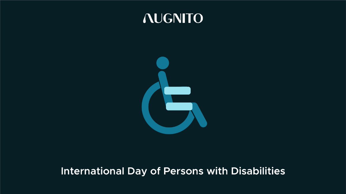 augnito's tweet image. Augnito works with healthcare enterprises and doctors aggressively to make the health systems technologically equipped so that persons with disabilities can attain their highest possible standard of health. 

#worlddisabilityday #personswithdisability #differentbutequal