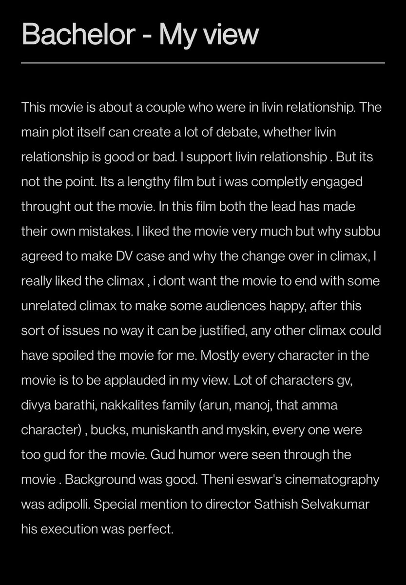 Srinivasasribal's tweet image. #Bachelor #OneManView
@gvprakash #dhivyabharathi #nakkalitesarun  #manoj #bucks #muniskanth #satish #thenieswar