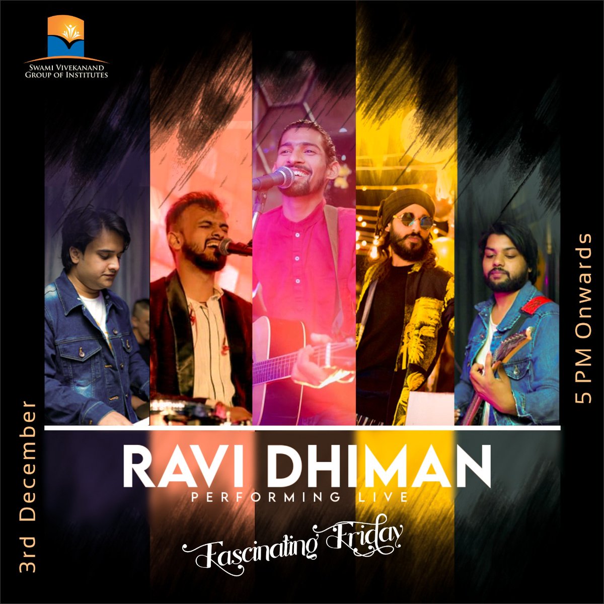 svietofficial's tweet image. Are you ready to rock with Ravi Dhiman and with his band? This Ravi Dhiman Live experience is going thrill you with their amazing voice and music at Pairchay Freshers&apos; Party 2021.
#FreshersParty2021 #parichay2021 #AreYouReady #Sviet #dance #party #livebandperformance