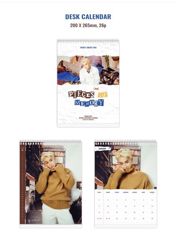 weewoosells's tweet photo. wts wonho loose season greetings 
💗desk calendar (RM25) ✅
💗file holder + mini calendar set + poster calendar (RM25) ✅
only exclude local postage, take both for free postage #pasarwonho #bazaarwonho #pasarmonstax @PasarMX_Wonho @PasarMxnWh https://t.co/c90hHsLF1h