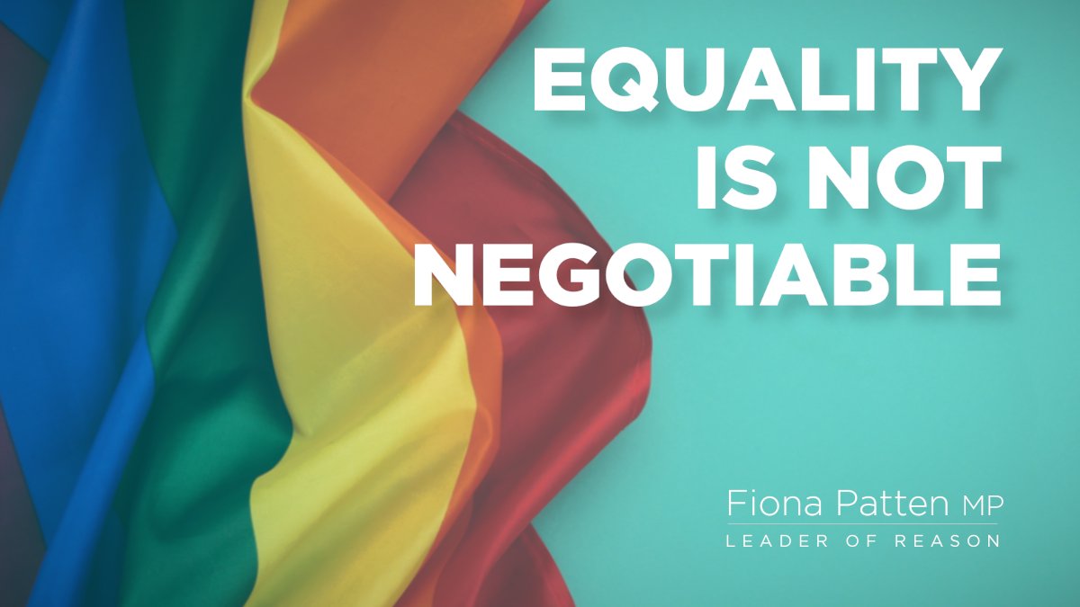 FionaHPatten's tweet photo. I am incredibly proud that the Victorian Parliament will today pass laws which protect LGBTIQ+ teachers and students from discrimination in religious schools. There's no such things as some being more equal than others. This Bill is long overdue. 🏳️‍🌈🏳️‍⚧️ #springst https://t.co/dcJwWsfmKy