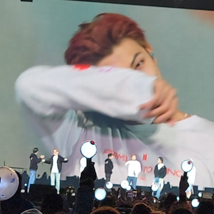 nygmahopee's tweet photo. "no sé cuánto tiempo me tomará estar de vuelta en este escenario, desde este período loco, no sé cuándo podremos volver, pero me siento tan bendecido. estas 4 noches fueron tan preciosas. gracias por estar aquí durante esta noche histórica en mi vida. te amo" – kim namjoon https://t.co/jmpGuWQzhh