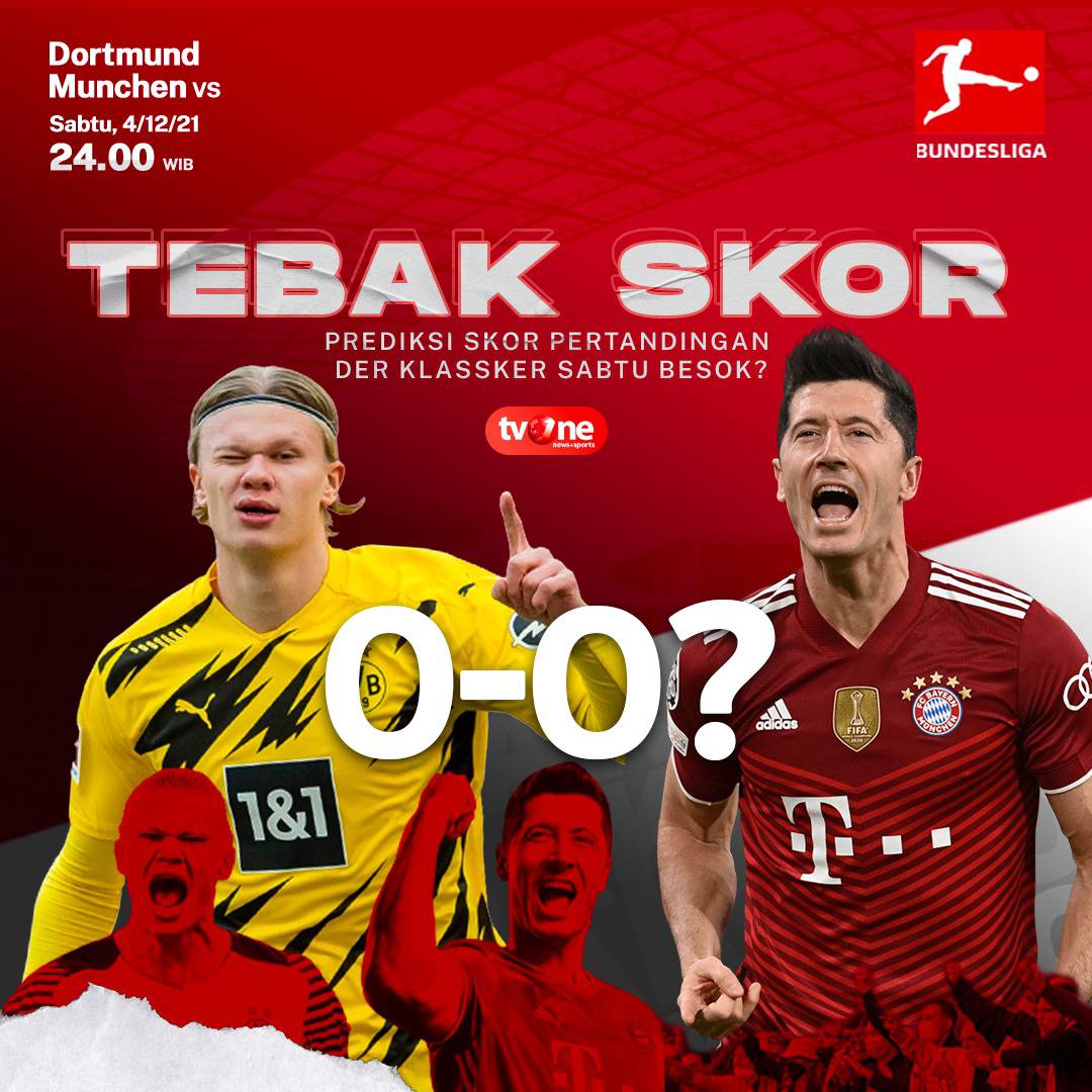 tvOneNews's tweet photo. Siapa nih yang udah gak sabar sama pertandingan Der Klassiker sabtu besok, Sebelum itu coba dong admin mau tau Prediksi Skor menurut kalian ?
.
#Bundes #Bundesliga #bundesligaseru #tvonesports #derklassiker https://t.co/C5OpxuNee5