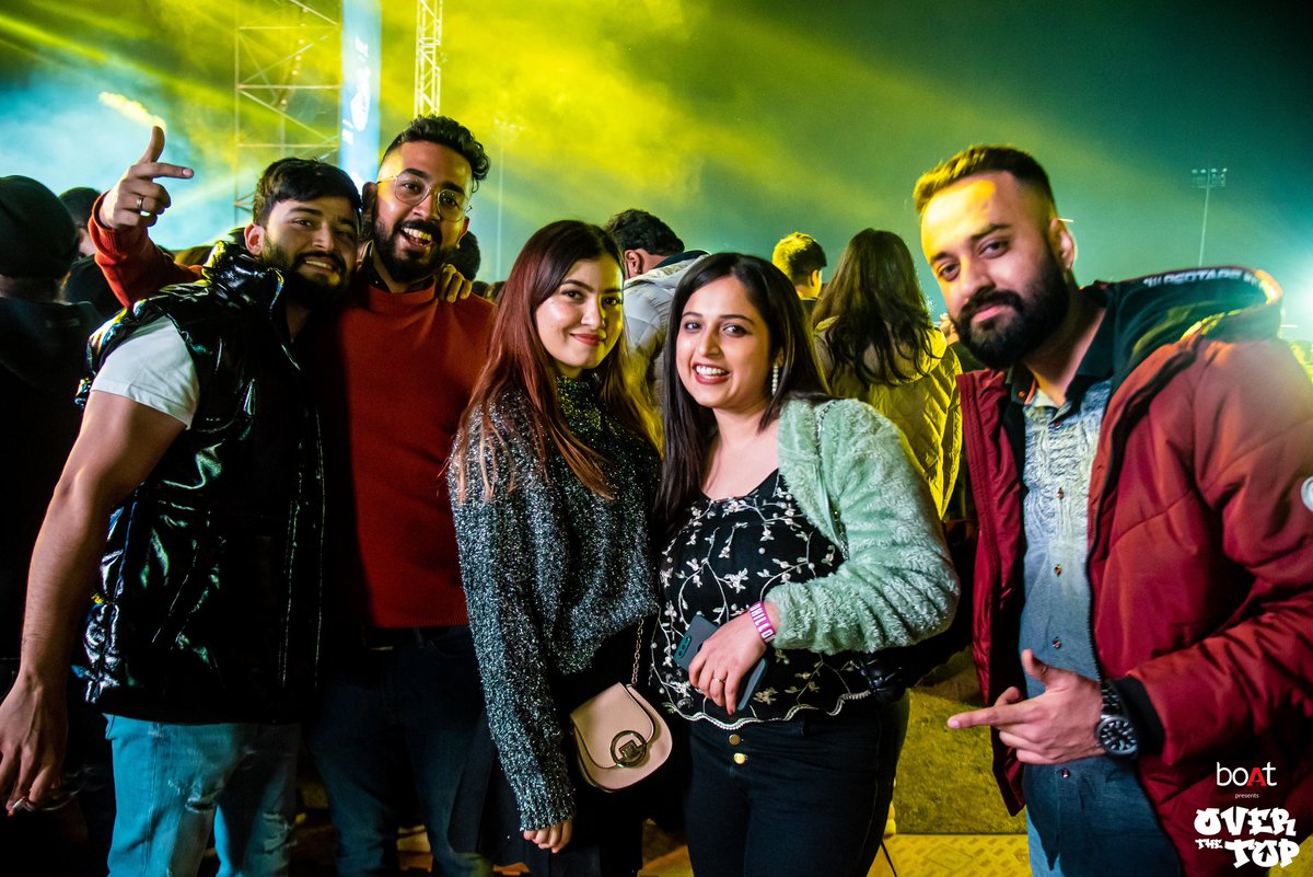 overthetop_live's tweet photo. All the smiling faces at #OverTheTop experience.

Massive thank you to all the fans and stay tuned for more such experiences coming your way. 

#overthetop #apdhillon #gurindergill #shindakahlon #gminxr #thetakeovertour #brownmunde #livethesound #goa #bmslive #bookmyshow https://t.co/cVaz7GccvU
