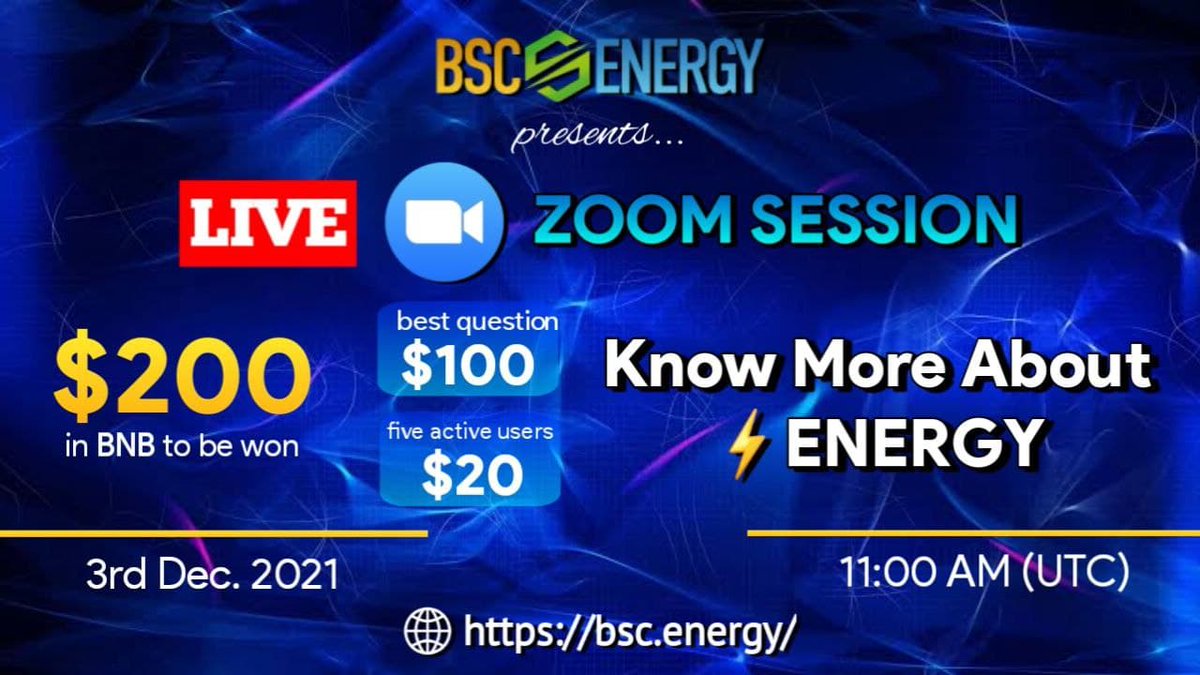 $200 in BNB GIVEAWAY Today

✅Like 📝Comment 🐦Retweet

#BSCENERGY #ENERGY #TURBO #BSCTURBO #BNB
