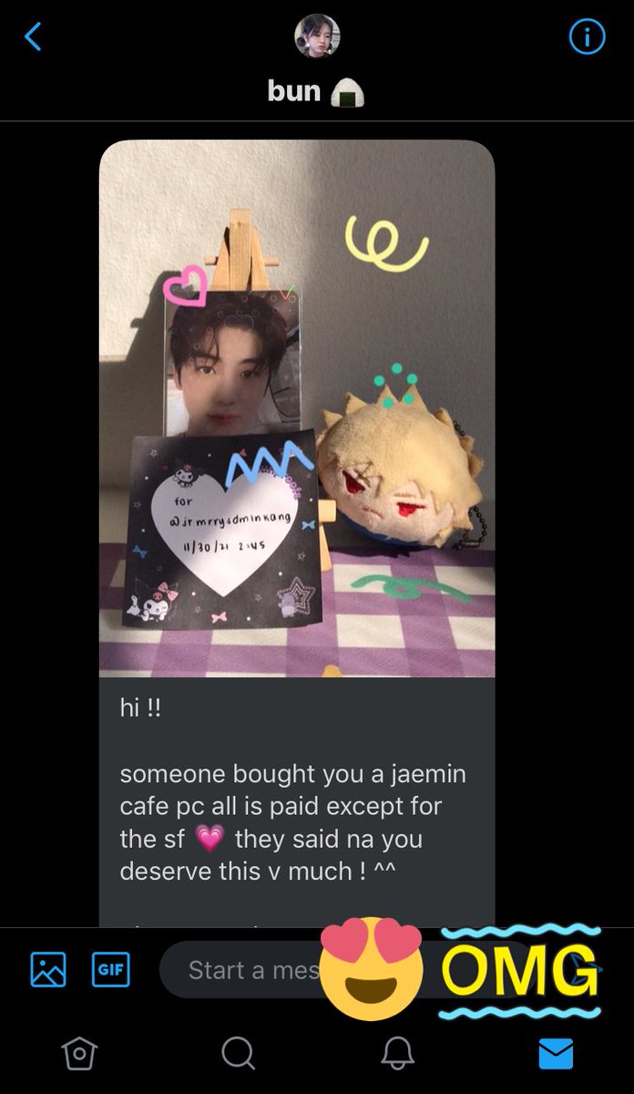 jmbananaberries's tweet photo. thank you so much @joonscarteu ! π ang aga naman ng bday gift mo π€£ nagulat talaga ako sa dm π umuwi na si jaemin ππ! Item was very well packed din and super cute ng freebies π thank u so much @wintersmail π₯Ίπ#bunproofs https://t.co/Y3pqbLZGMn