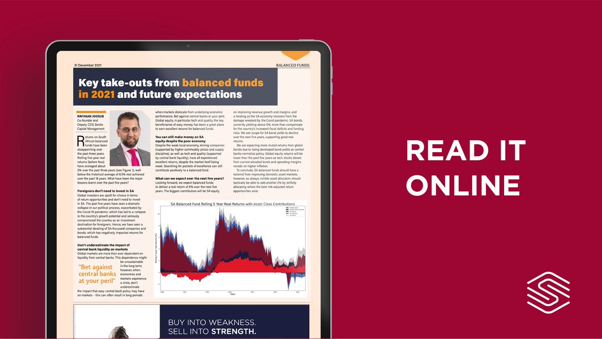 SentioCapital's tweet photo. While returns on SA Balanced funds have been disappointing over the past 3 years incorporating the lessons learnt together with nimble asset allocation can lead to far better risk-adjusted returns for clients. 
@RJoosub discusses: https://t.co/UL85BirzGT https://t.co/81uK3Fp6W4