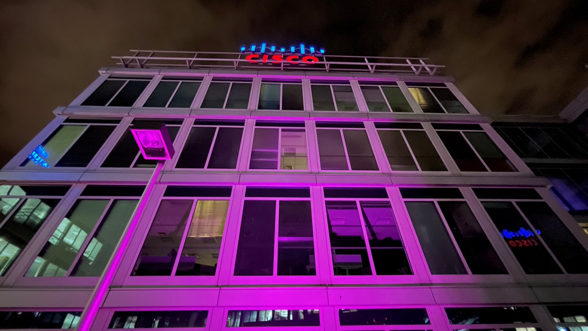Today we shine a purple light on our offices and our colleagues with disabilities. Thank you for sharing your experiences so we can listen, learn and progress to power an #InclusiveFuture! #WeAreCisco #PurpleLightUp