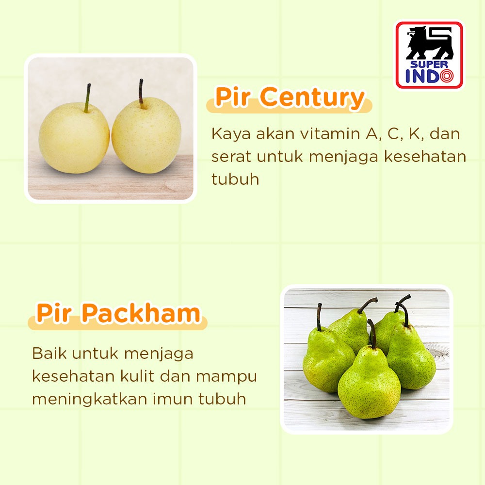 InfoSuperIndo's tweet photo. Ternyata nih ya buuu, beda jenis apel, beda juga manfaatnya. 

Cek di sini ya buu biar tahu mau beli pir jenis apa nih.

#PromoSuperIndo
#PromoBuah
#SegarnyaHemat https://t.co/vcwsSFo5Ho