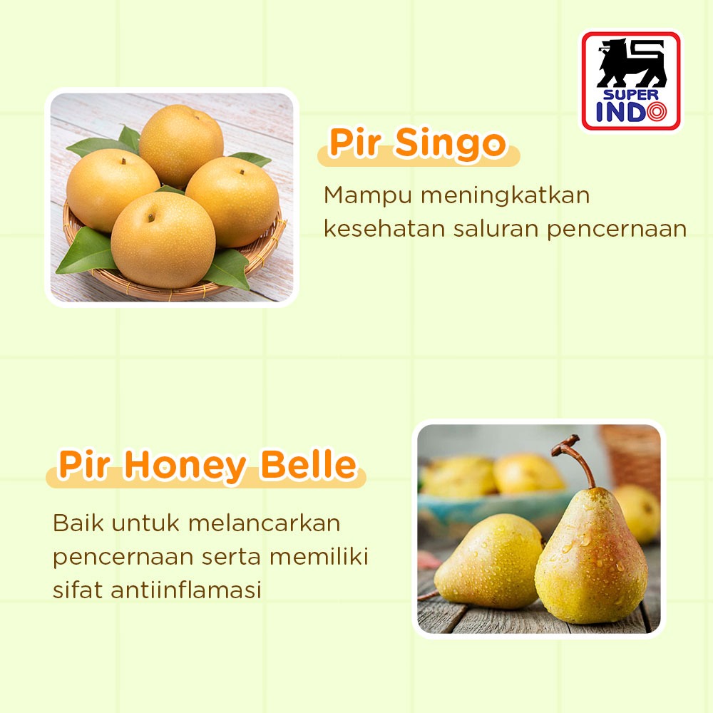 InfoSuperIndo's tweet photo. Ternyata nih ya buuu, beda jenis apel, beda juga manfaatnya. 

Cek di sini ya buu biar tahu mau beli pir jenis apa nih.

#PromoSuperIndo
#PromoBuah
#SegarnyaHemat https://t.co/vcwsSFo5Ho