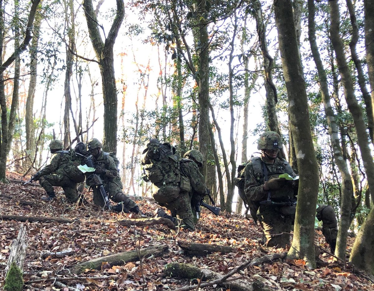 レンジャー集合教育④】 作戦を想定した山地での訓練は、非常呼集から