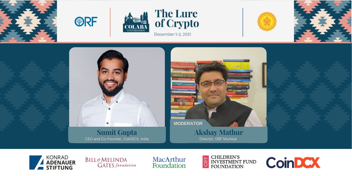 ColabaConvo's tweet photo. We are LIVE tweeting the session - The Lure of Crypto
With @smtgpt and @akshmathur. Stay tuned for updates!
#ColabaConversation #NavigatingFaultlines https://t.co/Id5IoyN9eE