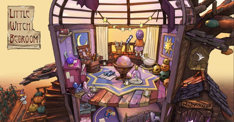 FZDSchool's tweet photo. This assignment, called the RPG Store, requires students to design a main store and the owner's bedroom. The goals are to learn visual storytelling and design consistency between multiple pieces. 
#FZD #design #drawing
