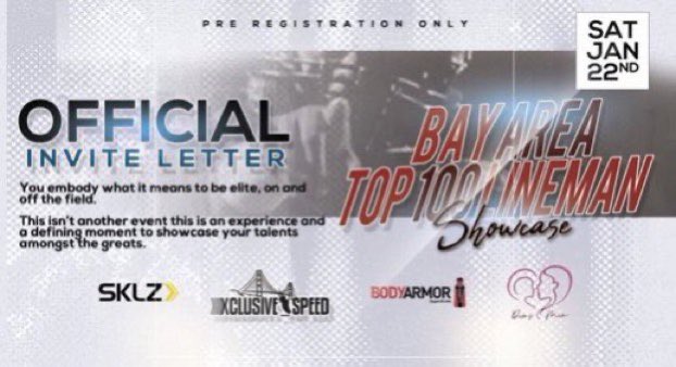 🔥 Invites are still going out! 🔥 

Thank you to all the coaches and players who are sending us film 🎞 

We are going thru footage 👀 as fast as we can. 

If you have attended camp previously, CHECK EMAIL for faster access to your invite!! 📧