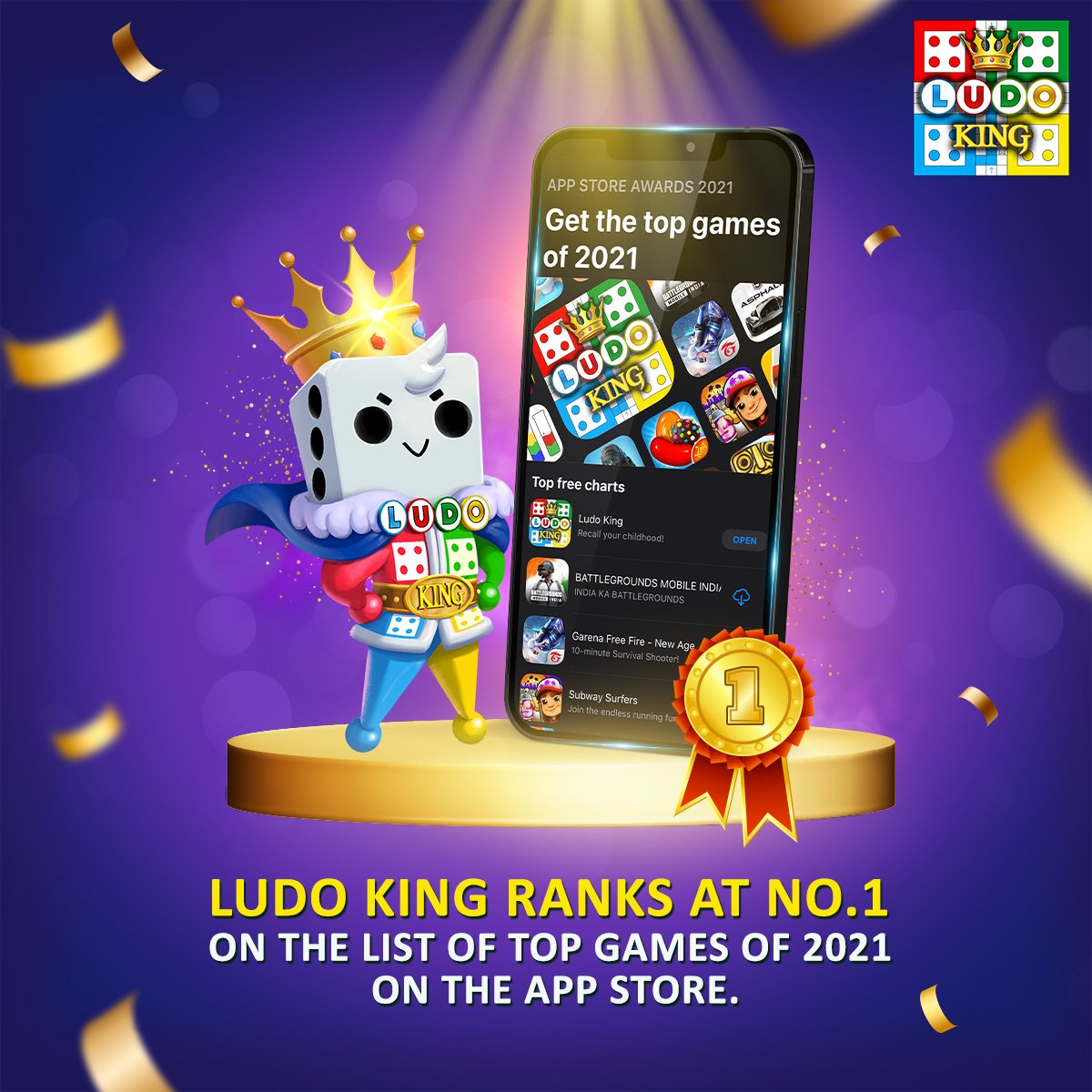 LudoKingGame's tweet image. Ludo King 🎲 ranks at No.1 on the list of Top Games of 2021 on the App Store for the second consecutive time🤩

kudos to @gametion team 👏 

#LudoKing #Achievement #proudmoment 
#ios #appstore @AppStore