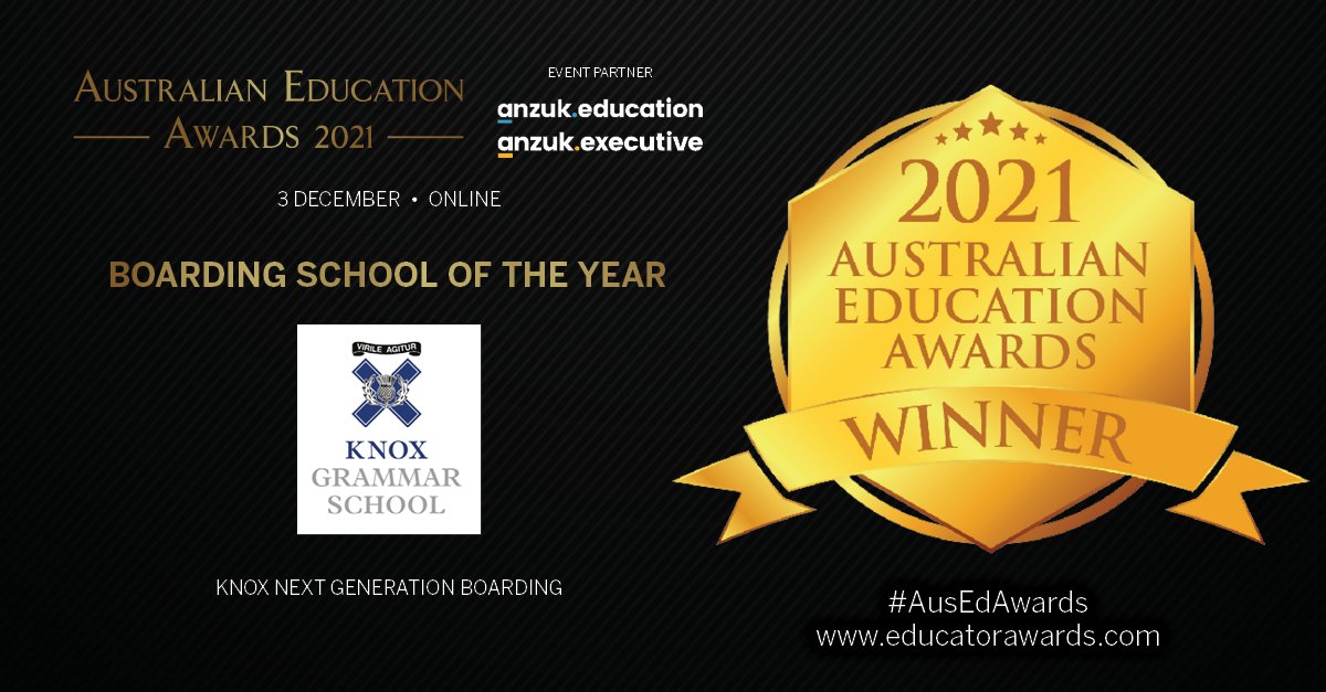 The Educator on Twitter: "The Boarding School of the Year is Knox Next Generation Boarding of Knox Grammar https://t.co/o90tE6IGWf" Twitter