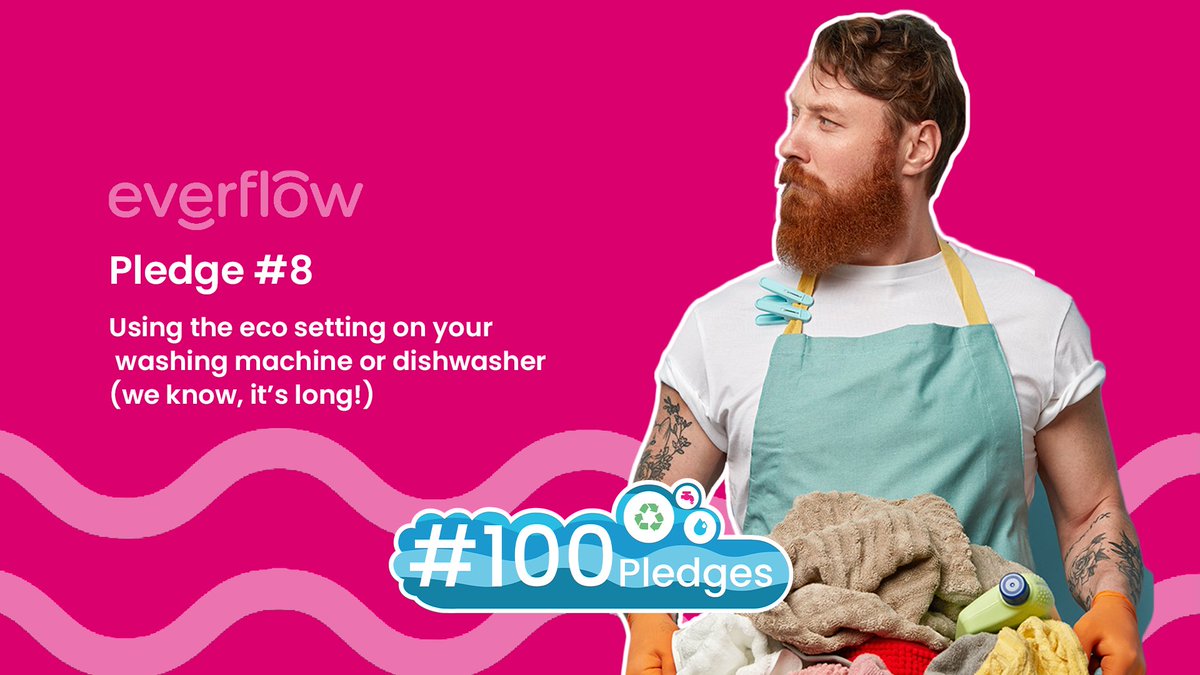 Everflow_Util's tweet photo. This #WaterSaving pledge works for anyone who owns a washing machine or dishwasher ๐ง Download our #100Pledges toolkit to encourage your team to #savewater at https://t.co/xooGZRAqxt https://t.co/7xVvnYndg6