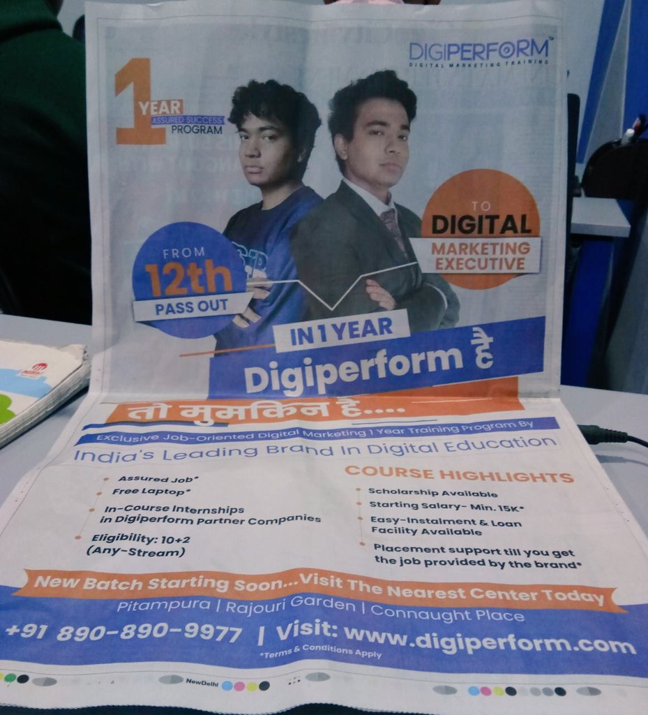 Y09356211Sachin's tweet image. Indias leading brand in digital education Digiperform launch new course of 1 year.#iamdigiperformer #digiperform #Digitalmarketing