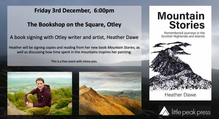 Bookshop social 6pm tonight 🏔 <a href="/heatherldawe/">Heather Dawe</a> will be in the shop talking about her love for mountains and running. Come and join us for chat and mince pies #ChooseBookshops