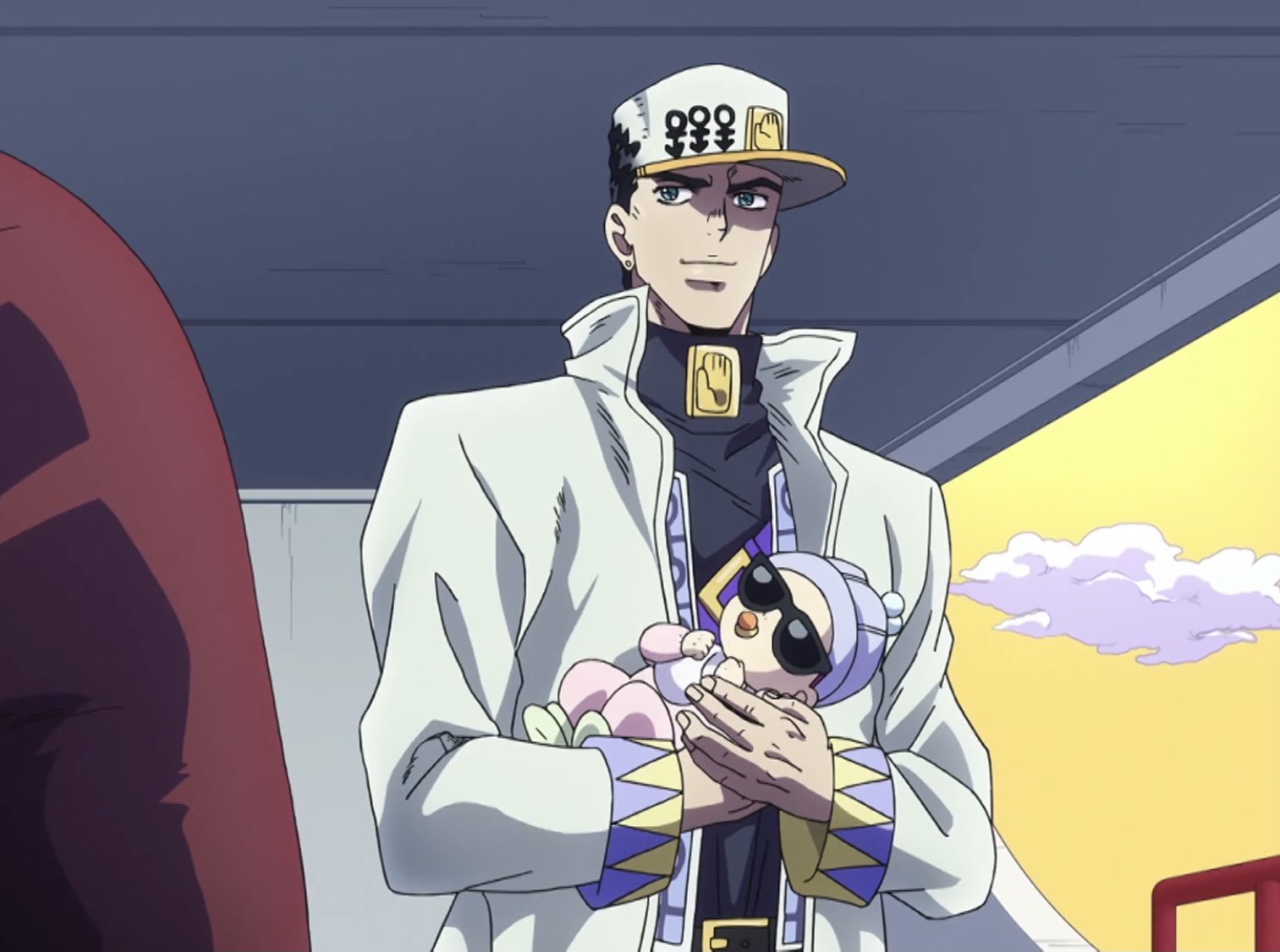 ジョリコ Jojoマニア わりとレアな 赤ちゃんを抱く承太郎の図 抱き方が慣れているのは 娘の徐倫をお世話した経験があるから ジョジョ4部 ジョジョの奇妙な冒険ストーンオーシャン ジョジョ6部 T Co Dw9y92dfxv Twitter