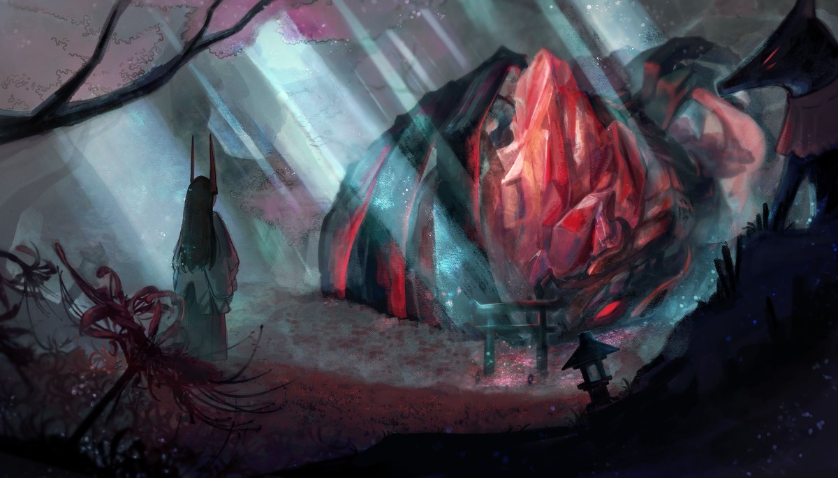 Fu_Ku_Warai's tweet photo. 背景練習 #風景 #背景 #��作 #幻想的 #竜 https://t.co/Ytiwbk24uD https://t.co/02ctuxVryd