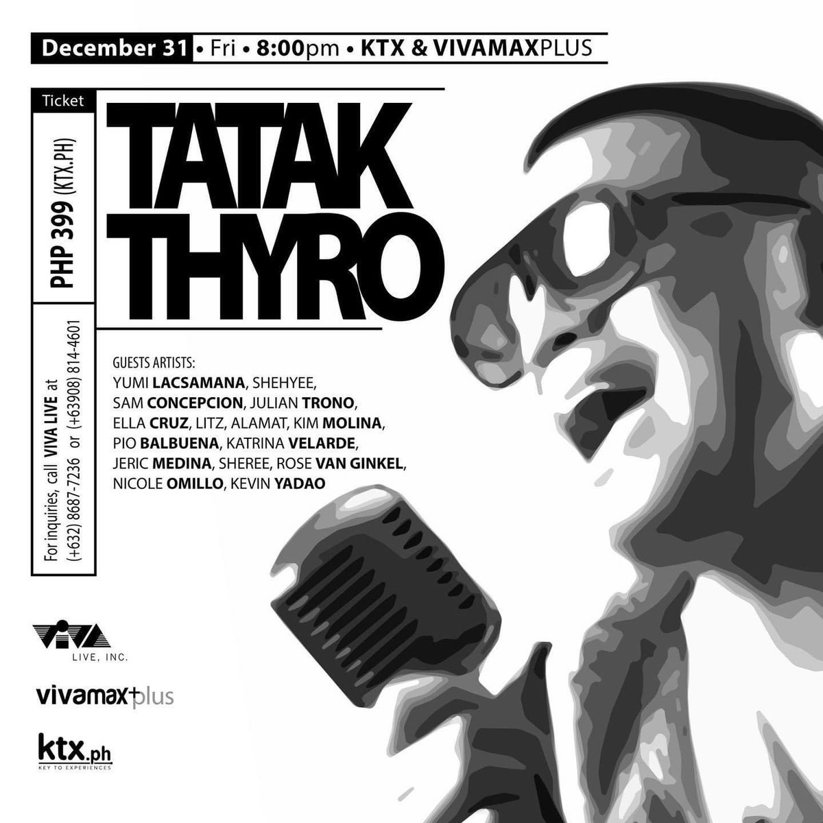 Official_ALAMAT's tweet photo. ALAMAT is one of the guest acts in #TatakThyro, a digital concert featuring the genius creative behind some of today’s greatest hits! 🤎

Catch this special musical show on https://t.co/jP7byFfVDr and Vivamax Plus streaming on 12.31.2021

#ALAMATthyroconcert
ALAMAT TATAK THYRO https://t.co/yLXTeGRkMA