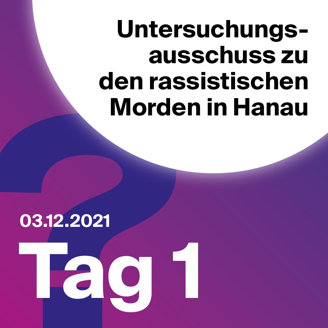 nsuwatch_hessen's tweet photo. Wir sind heute bei der 1. Sitzung des Untersuchungsausschusses zum rassistischen Anschlag in #Hanau und twittern in diesem Thread ebenso wie @19FebruarHanau und @rechte_gewalt live unter #UNAhanau aus der Sitzung im hessischen Landtag #hlt und von der Kundgebung vor dem Gebäude. https://t.co/6XOYnWMcnC