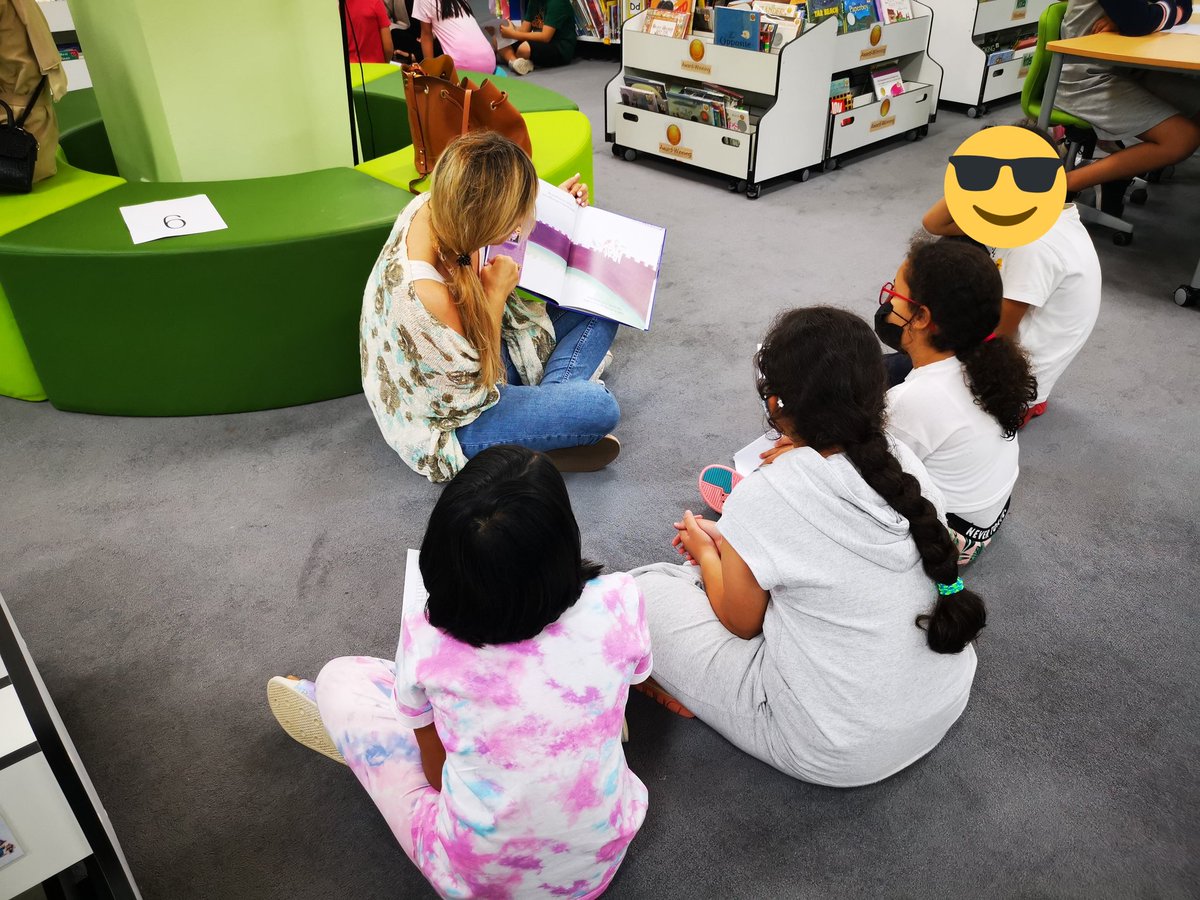 minaalteaches's tweet photo. Wrapped up Book Week with mystery readers reading in home languages. It was so beautiful to see how engaged the #G3 students were even when they weren't familiar with the language they were being read to in. @jdotwdot @c_deryckel can we make this a monthly event?? @GESatKAUST https://t.co/kE6RrWXgIh
