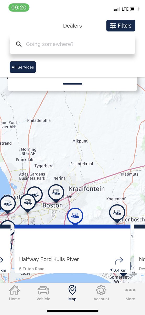 mtura712's tweet photo. More functions of @FordSouthAfrica #RangerStormTrak #FordPassApp includes checking your nearest ford dealership inclusive of navigating to it, checking service history of the bakkie, maintainance schedules and schedules warranty and road side assistance calling https://t.co/LhvhQsL5Zl