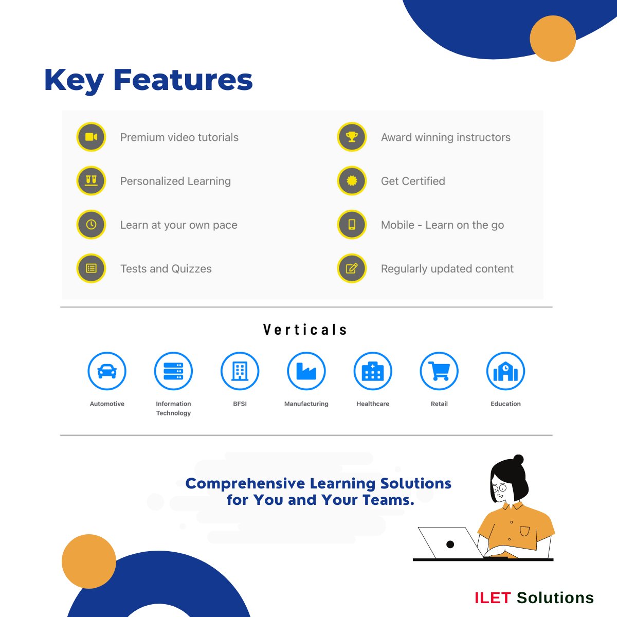 IletSolutions's tweet image. How Learning Paths can help close skill gaps.
Get a head-start on your Induction or Up-Skilling Programs with our off-the-shelf learning paths for Managerial Roles. Explore: iletsolutions.com/product-catego… #elearning #virtuallearning #trainingmodules #learningmanagementsolution