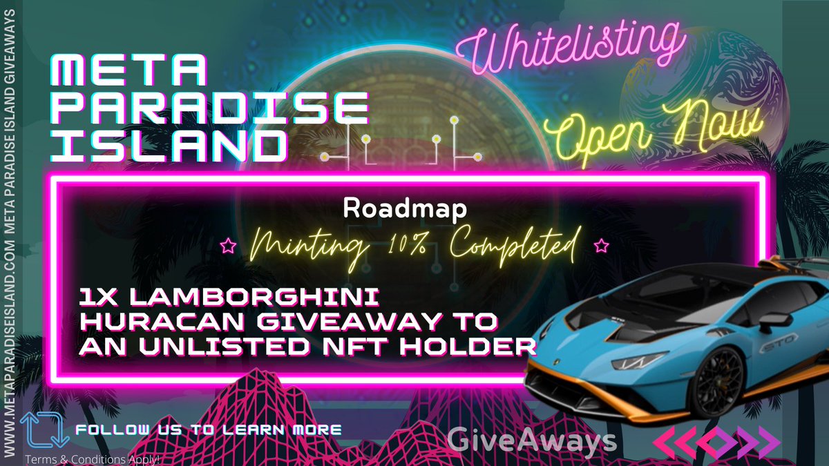 Meta Paradise Island is turning 3 DAYS old today!

WIN an MPI NFT:

Follow us!

Tag 5 friends!

Retweet!

Join Our Discord Group: discord.com/invite/mpinft

#NFTCommunity #NFTcollectibles #nftcollectors #NFTdrop #NFT #NFTartwork #nftproject #NFTNews #NFT #ethnft 
T's &amp; C's Apply!