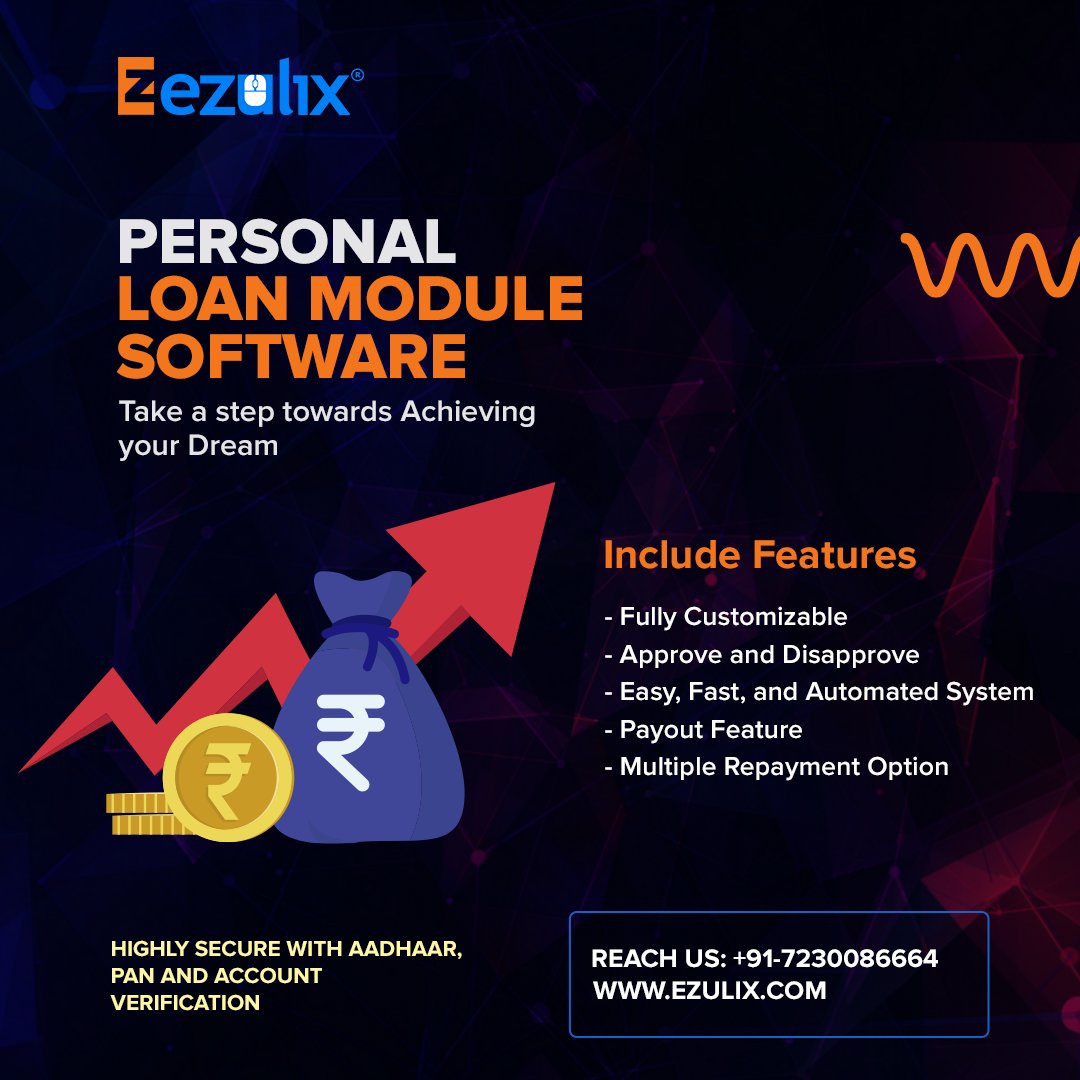 Ezulix_Software's tweet photo. Perfect loan software to start a lending business in 2022. Check out now --> https://t.co/99UTJWKY5Y
#lendingsolutions #loansoftware #FridayMotivation #FridayMorning #shortternloansoftware #ezulix https://t.co/zCjC1TikyM