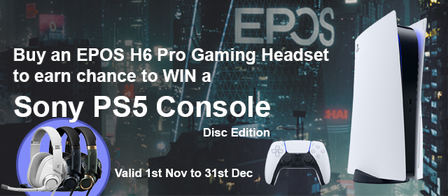 wireless1online's tweet photo. For the 3rd and final #EPOS giveaway we haven't forgotten our #SonyPlayStation fans. Buy the superb EPOS #H6PRO Gaming Headset for your chance to WIN a brand new Sony Playstation 5 Console.
Enter now at https://t.co/Kn5NpkplkN
#w1 #w1online #wireless1 #epos #eposh6pro https://t.co/2WPhYhz8or