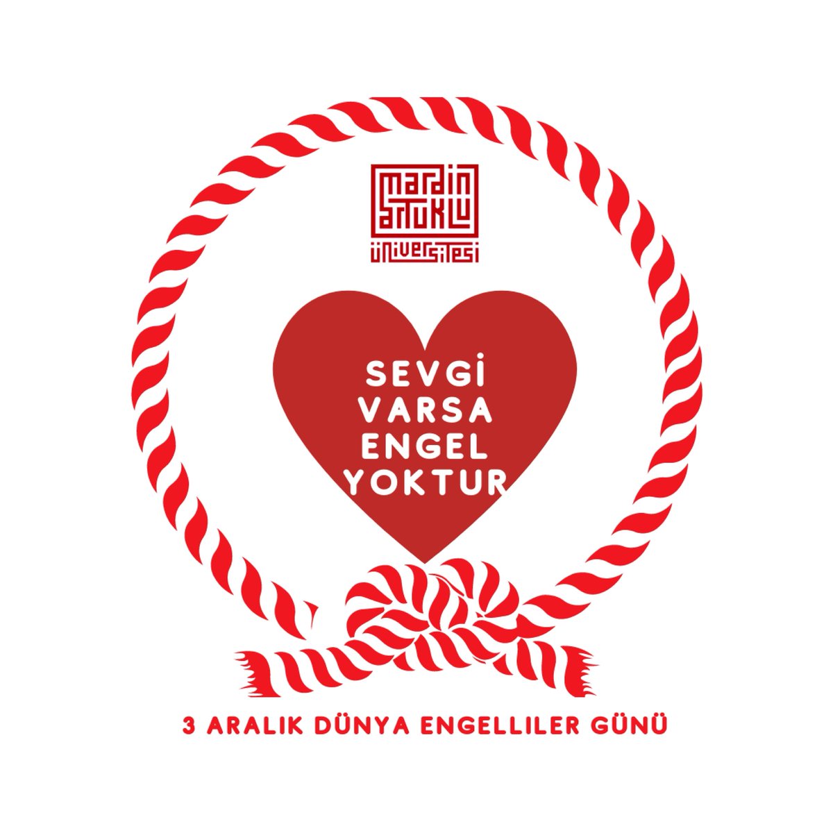 Sevgi Varsa Engel Yoktur.

#3AralikDunyaEngellilerGunu