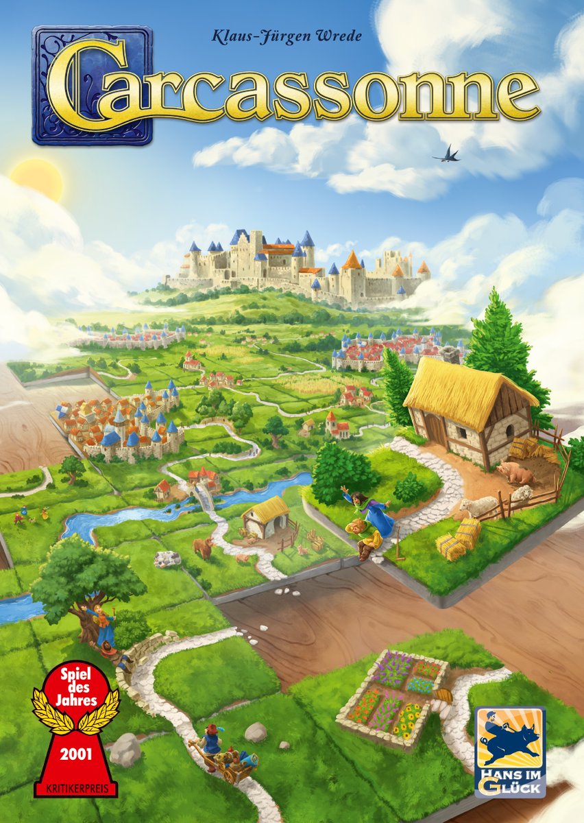 DevirIberia's tweet photo. ¿Qué os parece la futura portada de la tercera edición de Carcassonne? 😜 https://t.co/FCqCcQe0b2