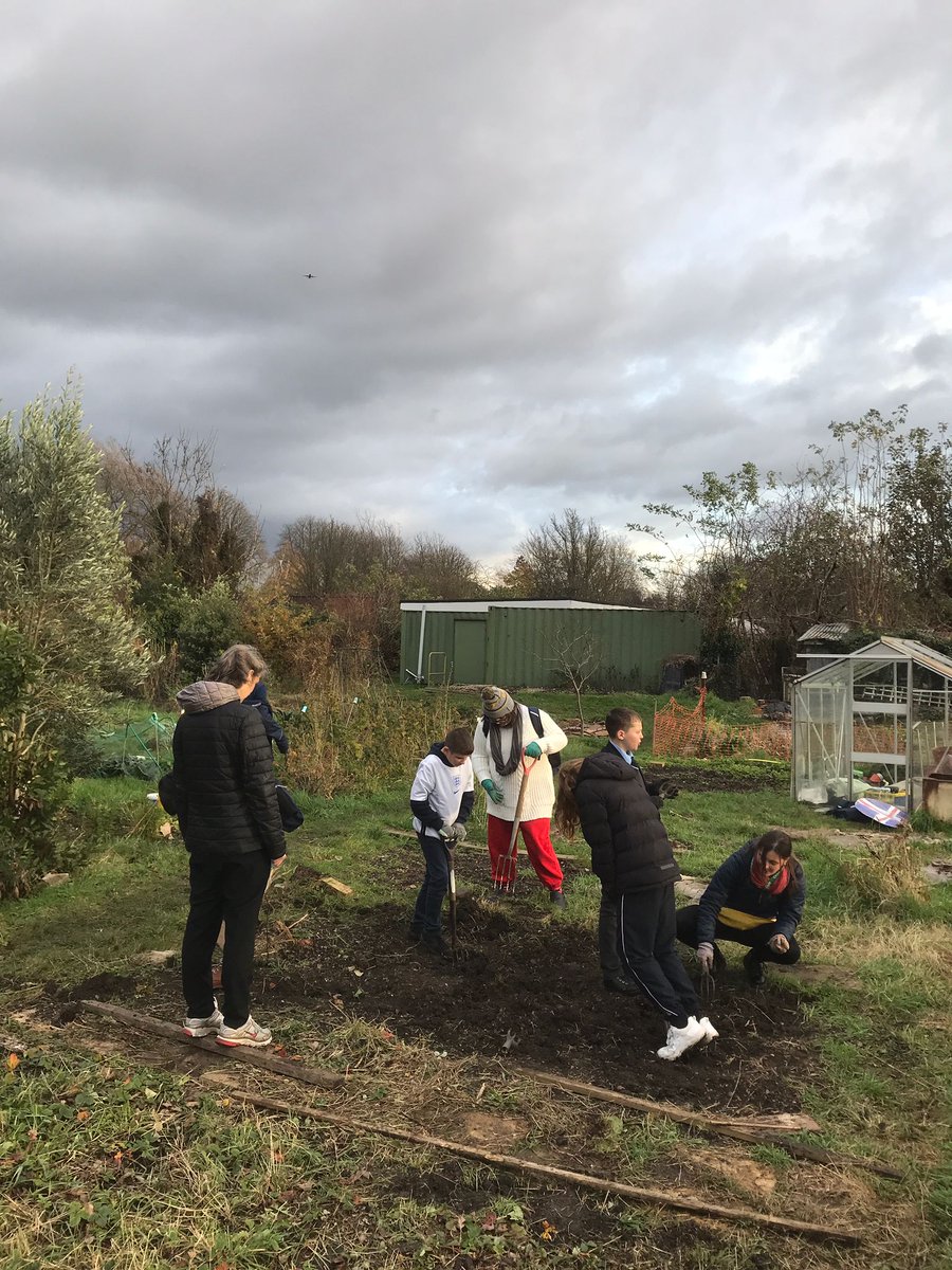 KS3 will be back today to finish off this patch. Let's see if their hard effort this term has paid off when we start planting in the spring #soilpreparation