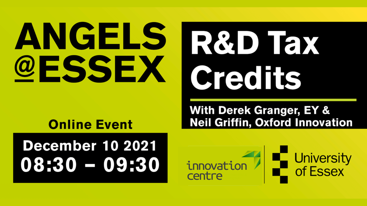 One week to go to our online R&amp;D Tax Credits #webinar with Angels@Essex.
The aim is to show companies in layman's terms how you can claim back money working on projects no matter how small. This is well worth 1 hour of your time. #essex
Sign up for FREE bit.ly/2ZOBhHU