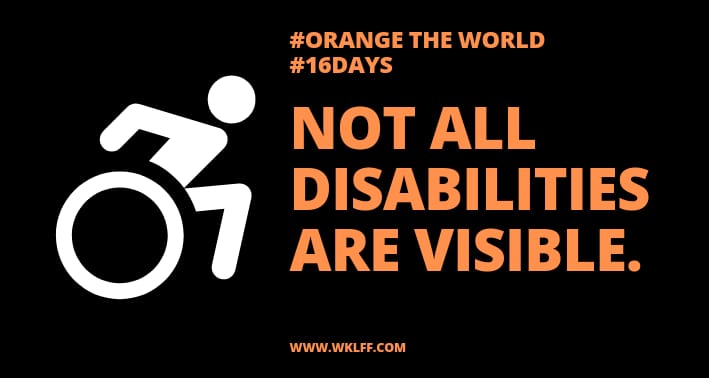 UpeoCJC's tweet photo. Day 9
End Violence Against LBQT Woman Abled Differently Now!!
#OrangeTheWorld
#16DaysofActivism
#16Days https://t.co/VLBxNbUCwT