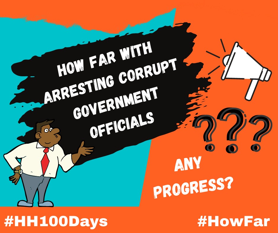 PrissyDivine's tweet photo. Zero tolerance to corruption is what you promised us....
#HH100Days 
#HowFar 
#BebtConcersMe https://t.co/sDCbIRPJlk