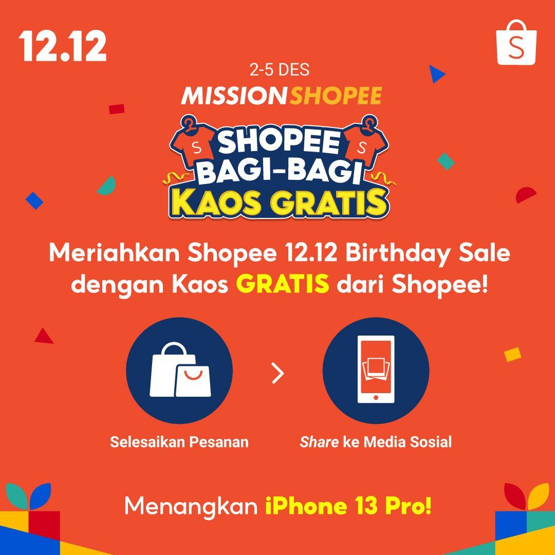 SuparmanYafata's tweet photo. Ada Kaos Eksklusif Shopee untuk kamu dengan selesaikan misi di Shopee. Yuk klik link ini sekarang! https://t.co/z7W99wuQbR https://t.co/OsvDe6cWmf