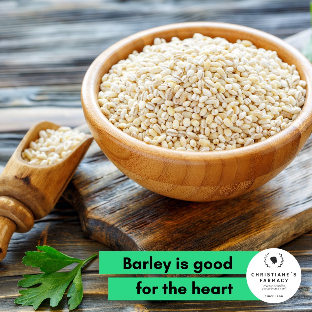 ChristianesLife's tweet photo. Try this nutty whole grain in place of rice. You can also simmer barley into soups and stews. The fiber in barley can help lower cholesterol levels. It may lower blood sugar levels, too.⁠

#Christianeslifestyle #healthylifestyle #christianesfarmacy  #christianeselderberry https://t.co/h8HPXzu6oK