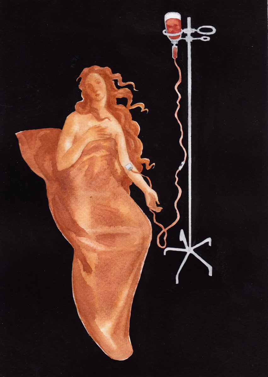 realTBpeople's tweet photo. Everyone knows Simonetta Vespucci as Botticelli’s Venus. But not everyone knows that Simonetta died because of #TB at the age of 23.
Masterpiece “Simonetta’s treatment” (2021) made by our artist-in-chief Paulina Siniatkina 🔥🔥🔥 https://t.co/cdZM5KXvd5